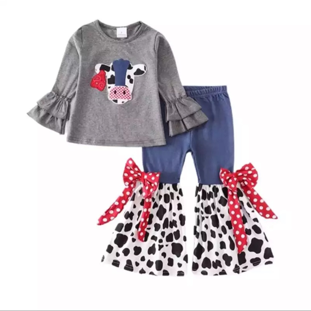 Kids cowgirl matching set outfit